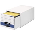 thumbnail image 2 of STOR/DRAWER STEEL PLUS Files, Letter Size, 12-1/2x10-3/8x23-1/4, White, 6/Carton (FEL00311) Category: Filing Boxes, 2 of 2