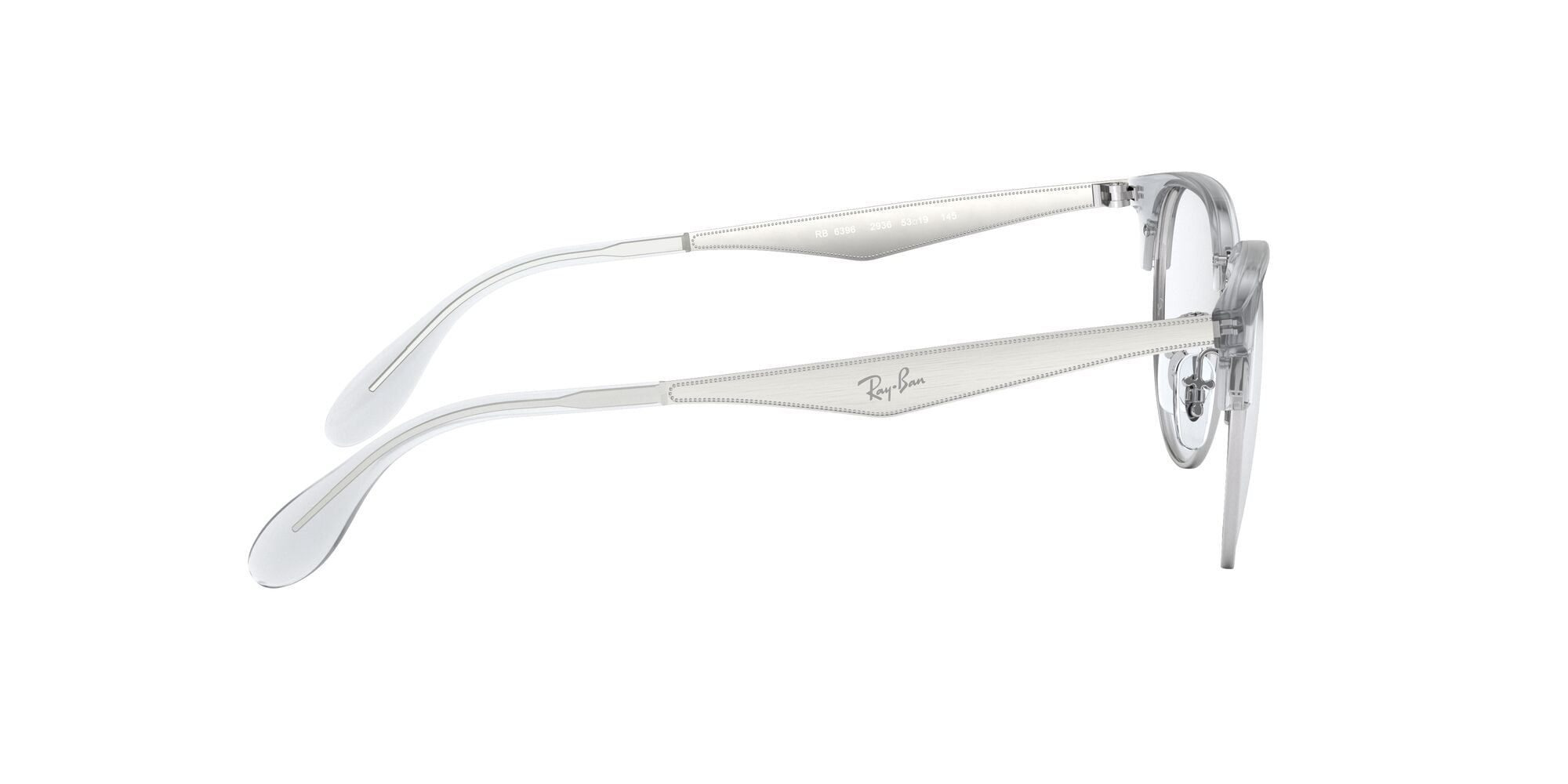 Ray-Ban Prescription Eye Glasses with Case, Size 51, Silver Frames with Demo Lens