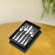 thumbnail image 3 of 5 cubiertos de viaje de acero inoxidable, tenedor, cuchara, vajilla para mochileros. Plata, 3 of 8
