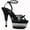 Black, variant on Ellie Shoes E-709-Degree 7" Pointed Womans Stiletto Sandal. 5 / Black