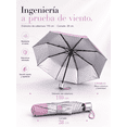 thumbnail image 4 of Paraguas Rosa Claro Compacto Reforzado 110 Cm Plegable Portátil, 4 of 6