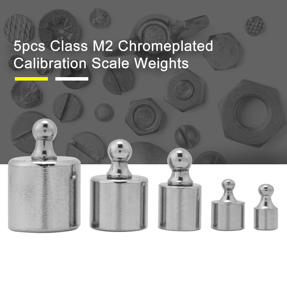 Higoodz Counterweight, (Silver) Weight Test Set Scale Weights Set, Chrome Plating For Industry Scale Weight