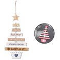 thumbnail image 2 of Christmas Letters Decorative Ornaments Christmas Tree Pendants Wooden Hanging Festival Garniture, Burlywood, 2 of 10