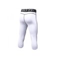 thumbnail image 2 of Men Compression Shorts 3/4 Cropped Pants Gym Clothes Base Layers Running Tights, 2 of 2