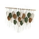 thumbnail image 2 of Tapiz de macramé para colgar en la pared, decoración de pared, tapiz de hojas, adorno nórdico, idea de regalo con borlas 10 hojas, 2 of 9
