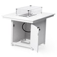 thumbnail image 4 of WestinTrends Helios 46" Modern Outdoor Patio Gas Propane Rectangular Fire Pit Table (Rocks Not Included), White, 4 of 14