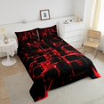 thumbnail image 4 of Erosebridal Buffalo Plaid Bedding Twin Comforter Set,Geometric Grid Down Comforter,Lightweight Reversible Bedding Sets Twin with Comforter,Teenager Bedroom Decor,3pcs, 4 of 8