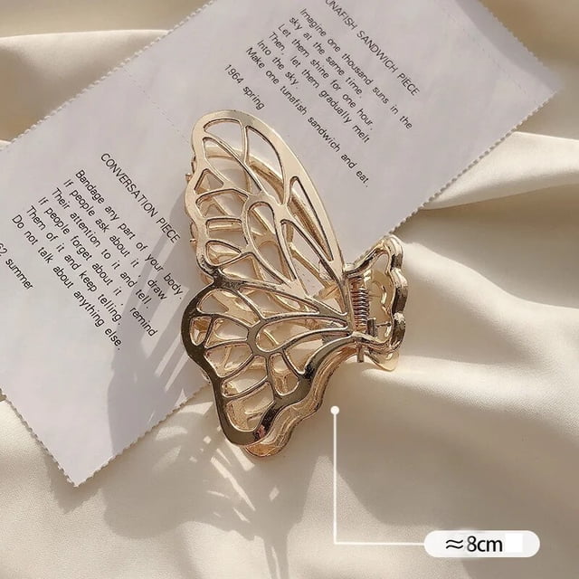 Pinzas para el cabello geométricas huecas de Color dorado a la moda, garra de Metal para el cabello, horquilla cruzada, diadema, horquilla para el cabello, accesorios para el cabello de cangrejo para