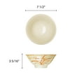 thumbnail image 2 of Excellante Gold Orchid Melamine Dinnerware Collection 32 Oz, 7 1/2" Soup Bowl, Comes in Dozen, 2 of 2