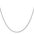 thumbnail image 5 of Auriga Fine Jewelry 14K White Gold .95mm Cable Chain Necklace for Women 14", 5 of 5