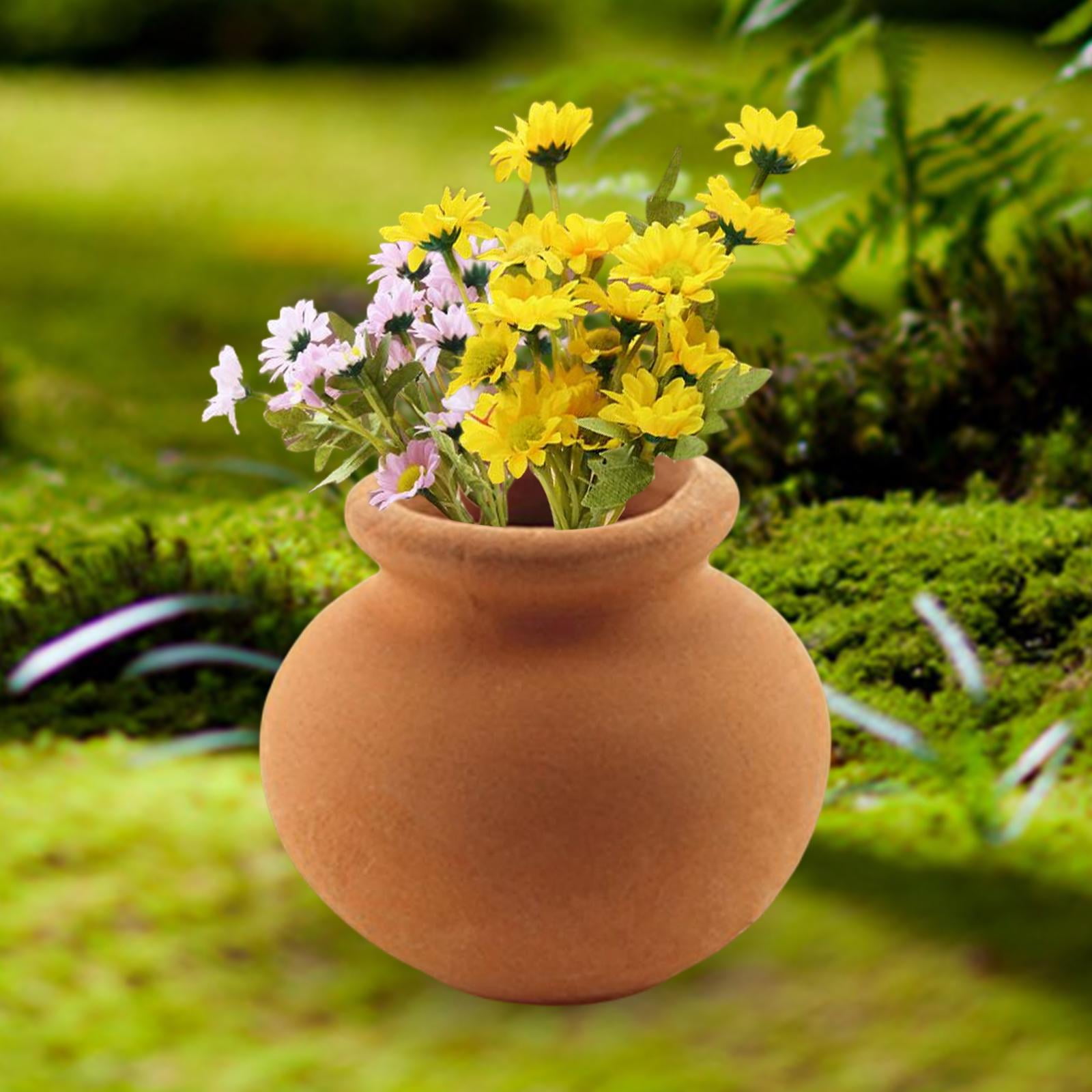Dollhouse Accessories Miniature Tiny Clay Pots Without Office Desktop