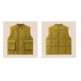 thumbnail image 4 of Annhoo Boys Girls Puffer Vest Winter Sleeveless Button down Jackets Children's Casual Waistcoat with Pockets, 4 of 9