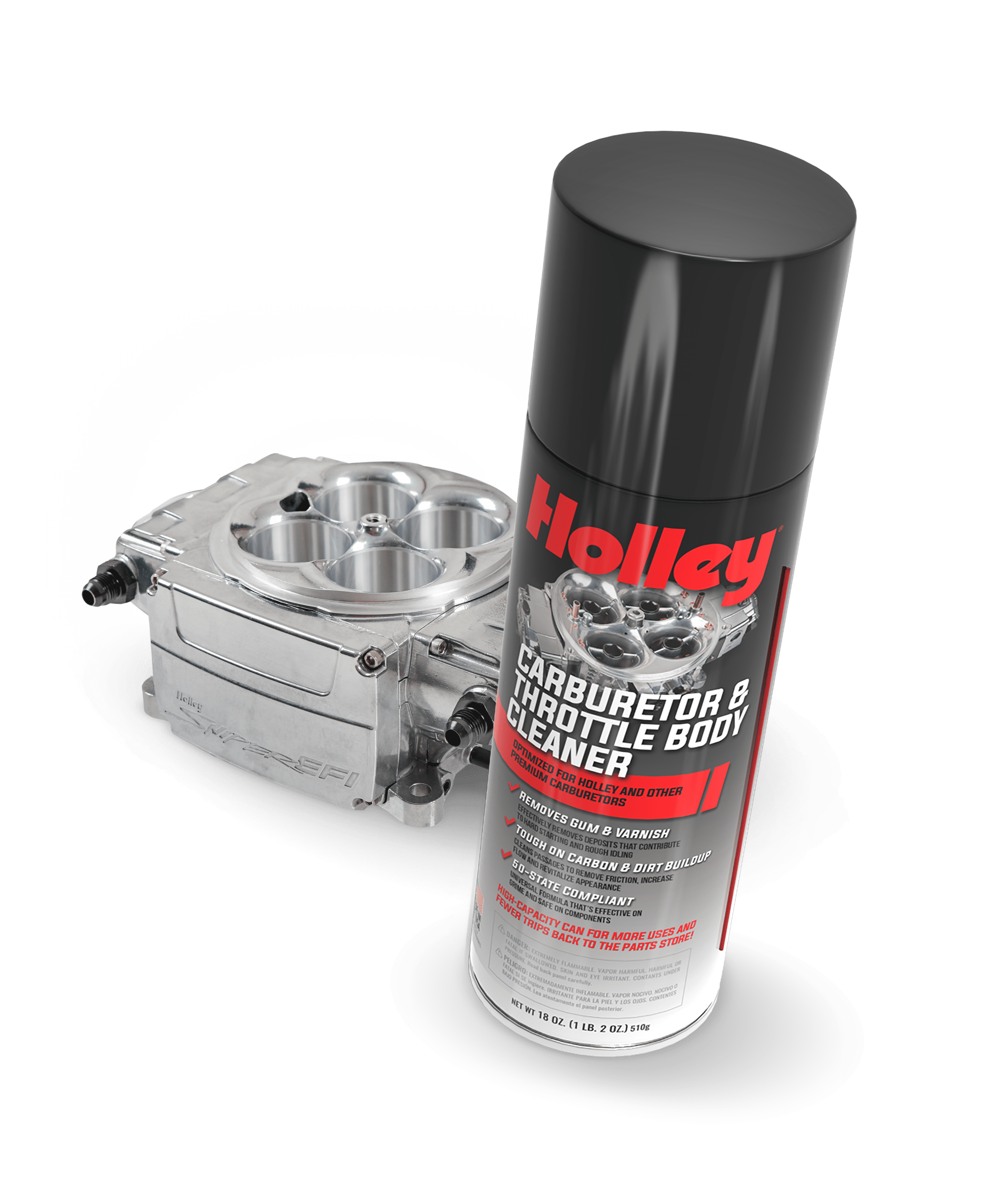 HOLLEY 120-HLYCC-18 Carburetor & Throttle Body Cleaner Spray, 18oz Can