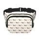 thumbnail image 1 of Balery Dachshund Dog Puppy Mochila Cinturón para Mujeres y Hombres, Bolsa de Cintura Impermeable de Doble Capa con Correa, 1 of 9
