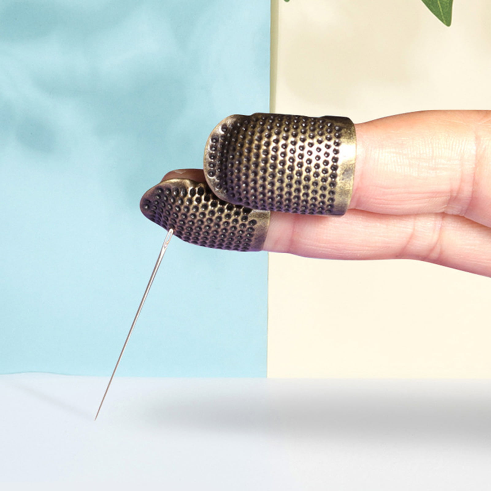Ciieeo Sewing Tools Thumb Protector 50pcs Finger Thimble Quilting