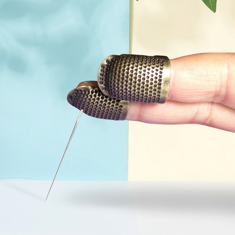 1-3PCS Sewing Thimble Hand-Working Sewing Thimble Finger Protector Metal  Finger Shield Ring Needlework Fingertip DIY Sewing Tool - AliExpress