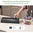 thumbnail image 6 of Vacuum Sealer Food Sealer Black and Vacuum Sealer Bags Rolls 2Pack 8x50ft and11x50ft, 6 of 8
