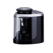 Automatic Pencil Sharpener for Office, Home - Electric Pencil Sharpener with Fast & Quiet Operation, Portable & Compact Design - Multicolor Plastic Sharpener for Artists, Professionals Black