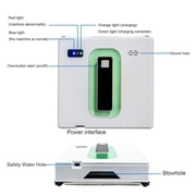 Electric Window Cleaner Robot, Automatic Window Cleaning Robotic Vacuum Cleaner with APP Remote Control, Dual Spray & 50ML Water Tank, for House Glass Washer