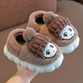 thumbnail image 2 of JAJAHO Winter Cozy Kids Slippers Toddler Plush Indoor Shoes Closed Back Warm House Footwear For Boys Girls 1-11 Years Cute Comfort Slippers, 2 of 4