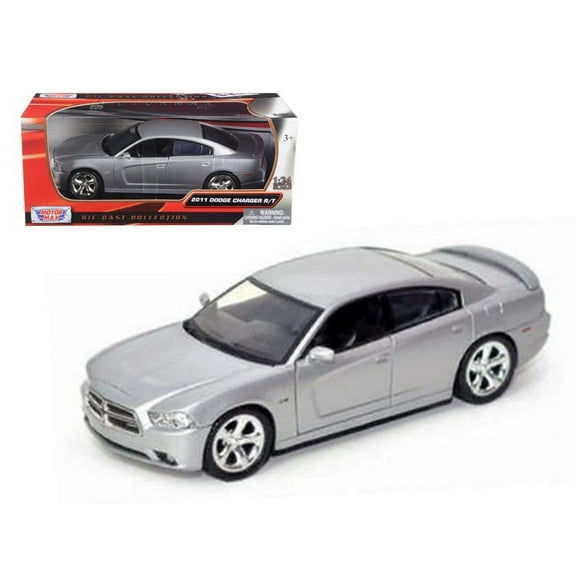 MOTORMAX Diecast 2011 Dodge Charger Play Vehicle, Silver