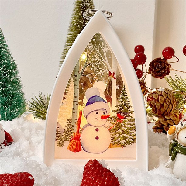 Christmas Water Injection LED Christmas Night Christmas Ornament Gift Christmas Tree Pendant