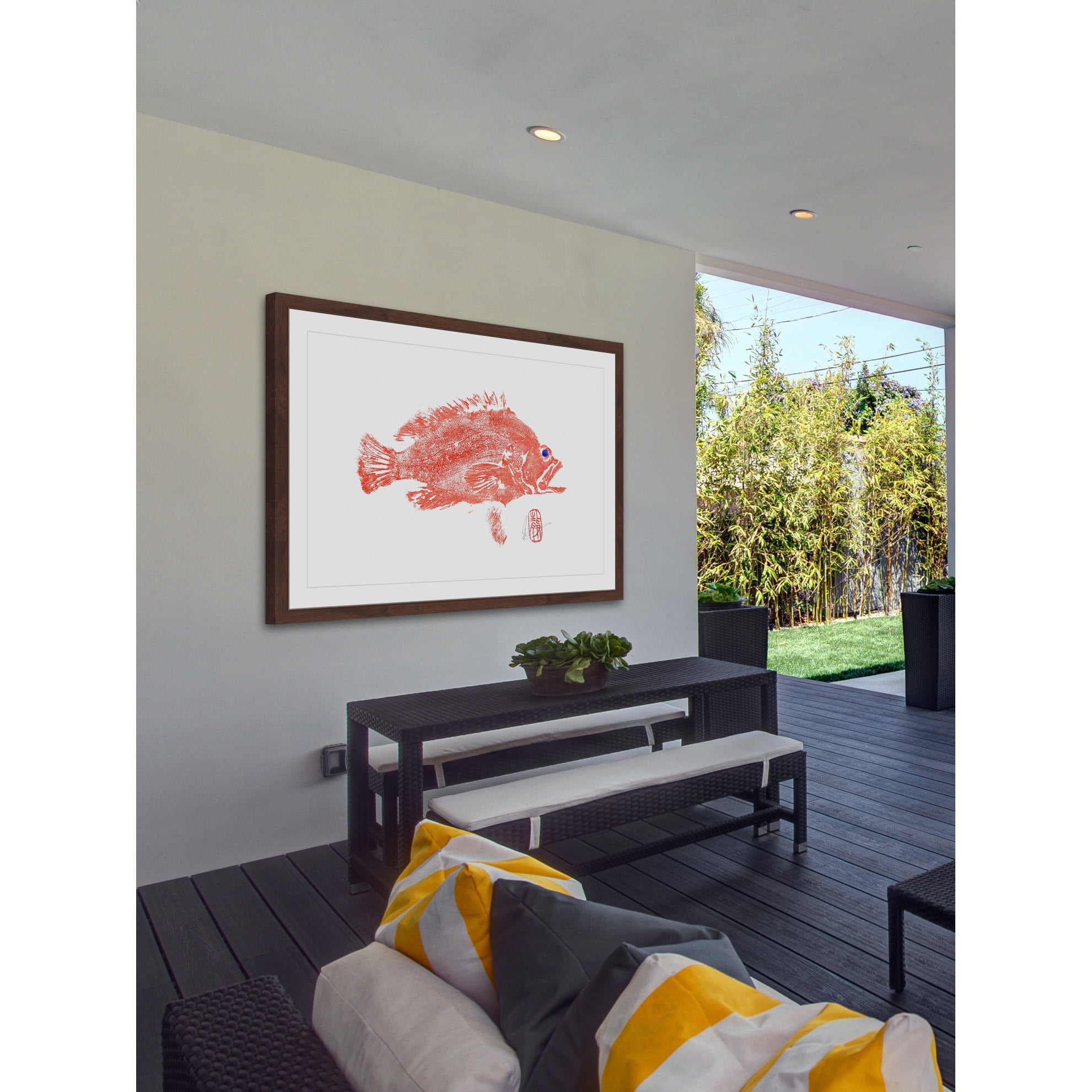 "Speckled Grouper" Framed Painting Print