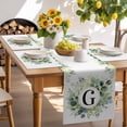 thumbnail image 6 of Placemats Set of 6, Letter G Place Mats Alphabet Green Eucalyptus Leaves Tablemats Washable Placemat Table Decoration for Kitchen Table Dinner Party Home Decor Indoor Outdoor 13x19 Inch, 6 of 9