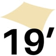 thumbnail image 4 of Sunshades Depot 15' x 19' 180GSM Sun Shade Sail Rectangle Permeable Canopy Tan Beige Customize Size Available Commercial For Patio Garden Preschool Kindergarten Playground Outdoor Facility Activities, 4 of 7