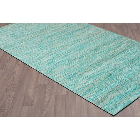 Petra Natural - Viana Handmade Petra Natural Aqua Jute/Viscose Rug