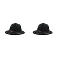 thumbnail image 3 of Guardurnaity Sombrero Protección solar Sombra Gorra ancha Accesorios delgados suaves Sombreros Primavera Niña Niño Escuela Compras Viaje al aire Negro 52-54cm 2piezas, 3 of 6