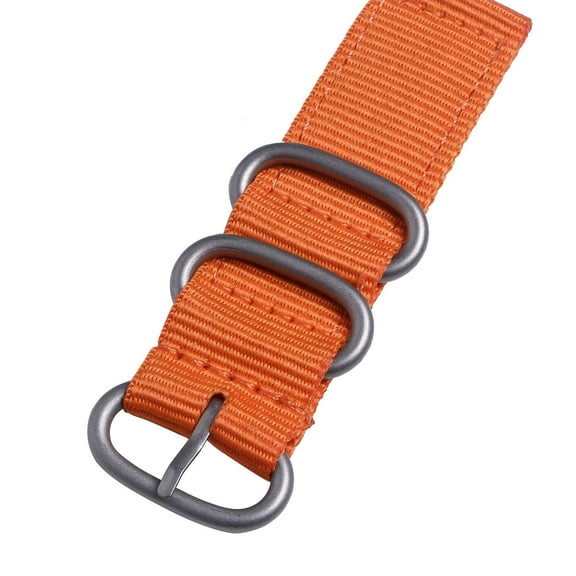 GOOHOCHY 20mm Nylon Watch Straps Replacement Bands for Men, Durable Orange Wristbands
