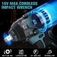 thumbnail image 2 of Llave de impacto inalámbrica DIYToolifz 1/2 pulgada 18V para Makita, 2 of 7