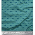 thumbnail image 1 of Soimoi Moss Georgette Fabric Path & Bike Shirting Printed Fabric 1 Yard 42 Inch Wide, 1 of 1