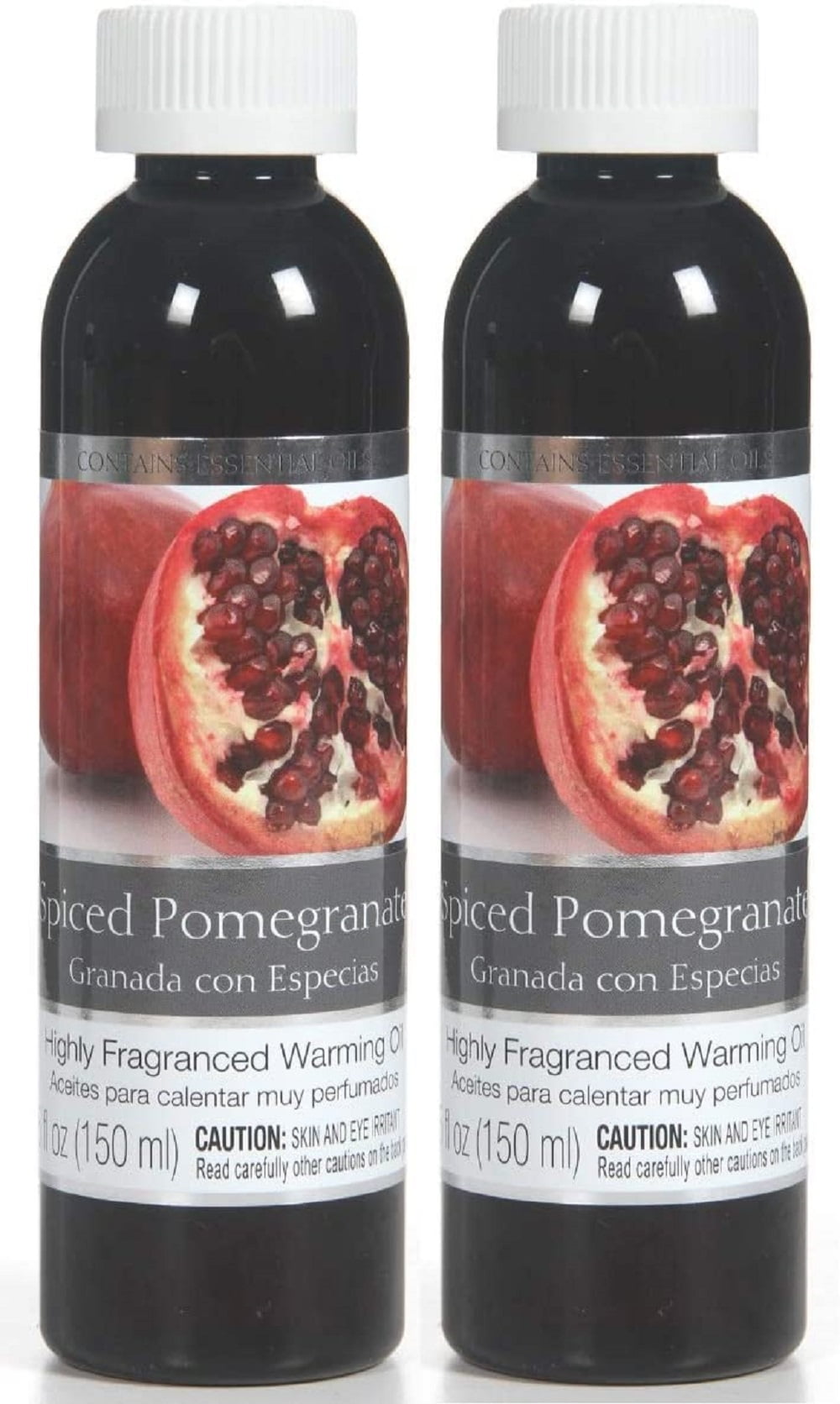 Hosley Spiced Pomegranate Fragrance Warming Oils, Set of 2, 5 oz