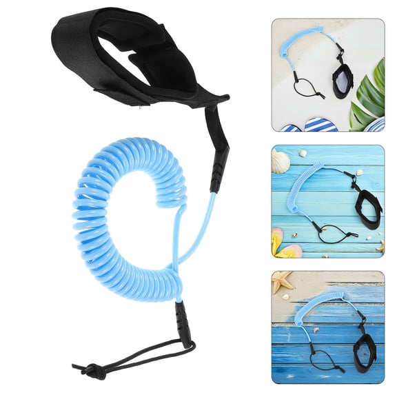 HEANUJJ Surf Board Leash Blue Tpu Universal Compatibility Comfortable Wrist Strap