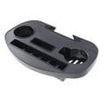thumbnail image 2 of Bandeja para silla, versión mejorada, portavasos, silla grande, con clip, bandeja para mesa (negra), 2 of 6