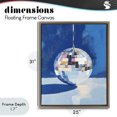 thumbnail image 4 of Stupell Industries Eclectic Silver Dance Disco Ball Brown Floating Frame Canvas Art, 25 x 31, by The Prints Vibe, 4 of 8
