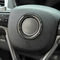 thumbnail image 3 of POSSBAY Car Steering Wheel Decor Ring for Jeep Grand Cherokee/Cherokee 14+ Carbon Fiber, 3 of 5
