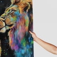 thumbnail image 3 of Autua Lions Painting Shower Curtain Set 100% Polyester with Hooks 69"x72, 3 of 7