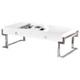 thumbnail image 1 of Best Master Table Basse en Bois de Peuplier Moderne Laqué Blanc/argenté, 1 of 3