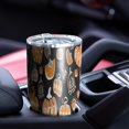 thumbnail image 4 of 30oz Halloween Pumpkin Doodle Pattern Tumblers Stainless Steel Tumbler with Lid and Straw,Vacuum Insulated Double Wall Travel Tumbler Cups Mug with Cleaning Brush for Coffee,Tea, 4 of 7
