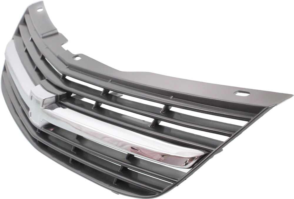 Grille Assembly Compatible With 2000-2004 Chevrolet Impala Painted Dark Gray Shell and Insert