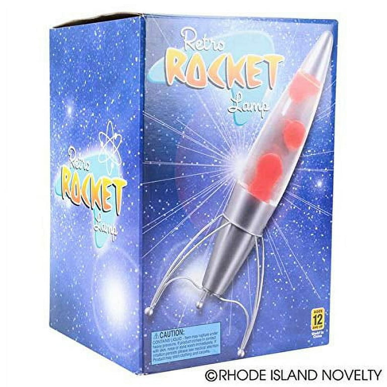 Rhode Island 18 inch Novelty Retro Rocket Lava Lamp, Red Wax Rhode Island 18 inch Novelty Retro Rocket Lava Lamp, Red Wax