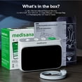 thumbnail image 5 of Medisana Cordless Arm Blood Pressure Monitor, Bluetooth Smart Blood Pressure Monitors for Home Use with App Tracking, Blood Pressure Machine with LED Color Dual-Display, Extra-Large Adult Cuff, 5 of 9