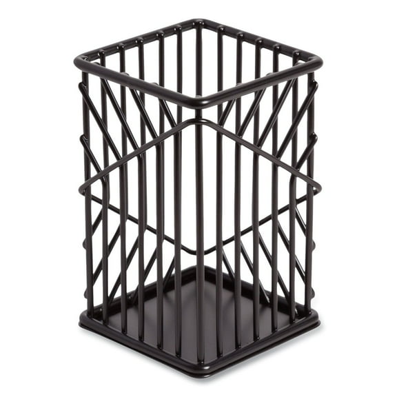 Vena Pencil Cup 2.76"w x 2.76"d x 4.41"h Black 3835U0624