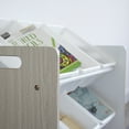 thumbnail image 4 of Humble Crew Hampton Toy Storage Organizer with 9 Plastic Storage Bins, Sandwashed/White, 4 of 7