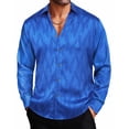thumbnail image 2 of COOFANDY Mens Floral Rose Printed Long Sleeve Dress Shirts Prom Wedding Party Button Down Shirts, 2 of 5