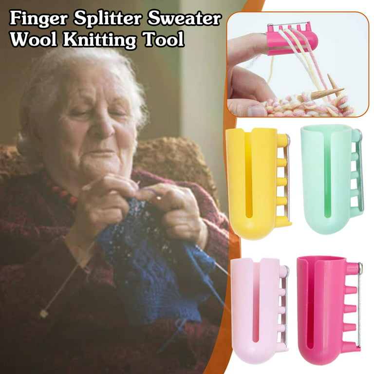 Yarns Finger Guides Splitter Knitting Thimble with different colors