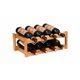thumbnail image 1 of Estante para Vino para 8 Botellas, Estante para exhibición de Vino de bambú Natural de 2 Niveles, Estante para Almacenamiento de Vino Independiente y para encimera, 1 of 2